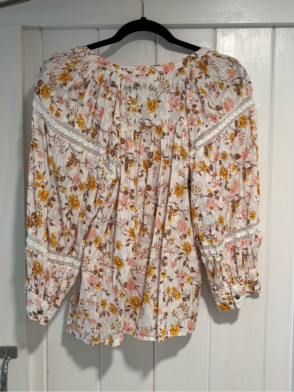 By Anthropologie Floral Peasant Blouse - Picture 8 of 13